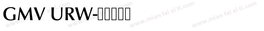 GMV URW字体转换